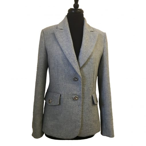 Camille Blazer in Light Blue front view