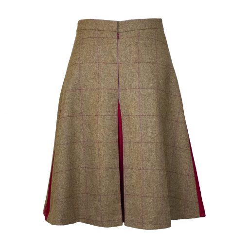 Our Amalia skirt - brown/red Colour option back view