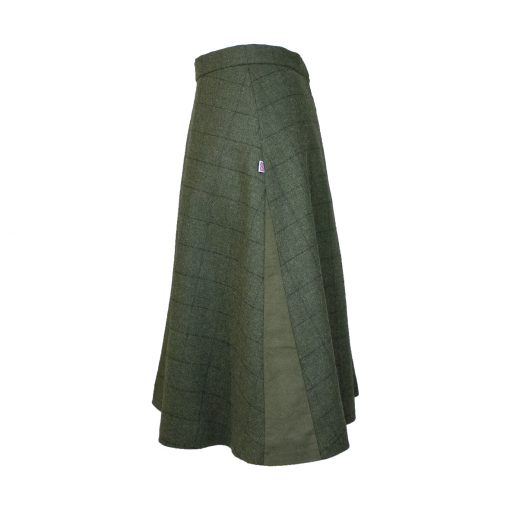 Our Amalia skirt - Green/Green Colour option - side view