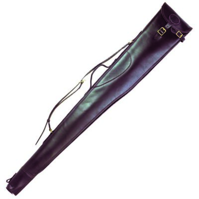 Leather Shotgun Slip with Flap, Buckle & Zip