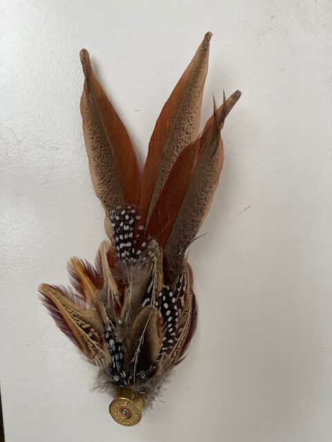 Ladies Game Feather Hat Pin - Large - Image 3