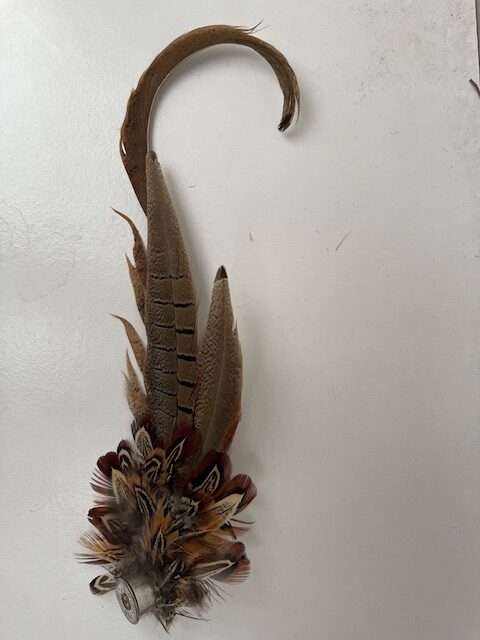 Ladies Game Feather Hat Pin - Large - Image 2