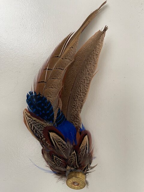 Ladies Game Feather Hat Pin - Large