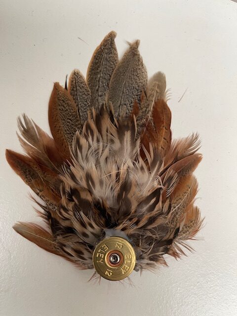 Ladies Game Feather Brooch - Medium - Image 3