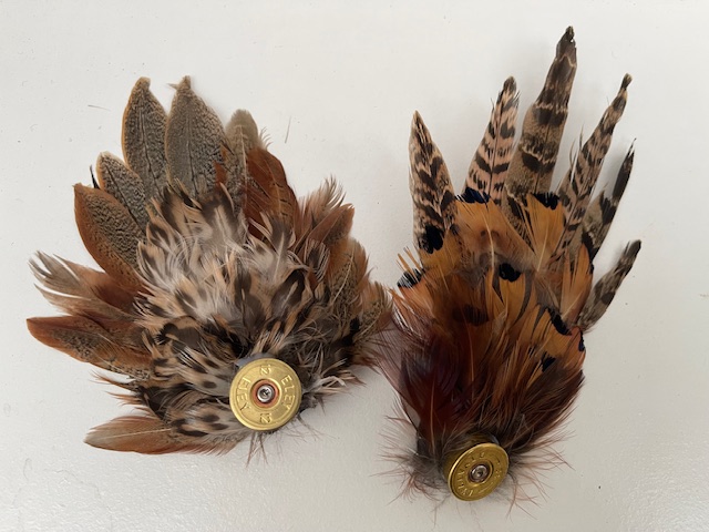 Ladies Game Feather Brooch - Medium