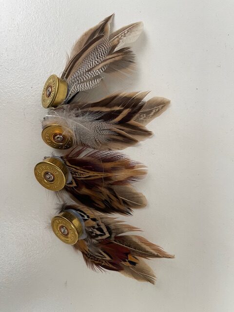 Ladies Game Feather Brooch - Small